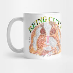 TEXEL GUINEA PIG BEING CUTE Mug